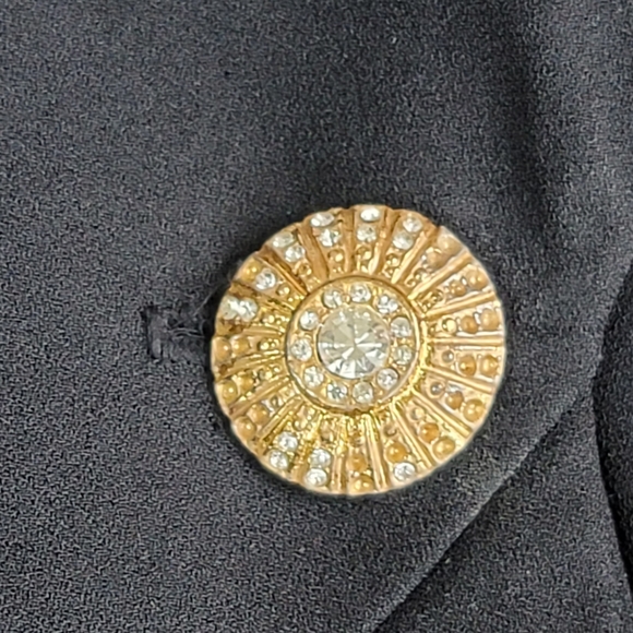 Vtg FiGurina Embellished Blazer Jacket Sz 16 - Picture 8 of 16